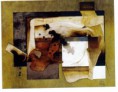 22. ABSTRACTO EN GEOMÉTRICO SIENA, ROJO, BLANCO Y OCRES.
